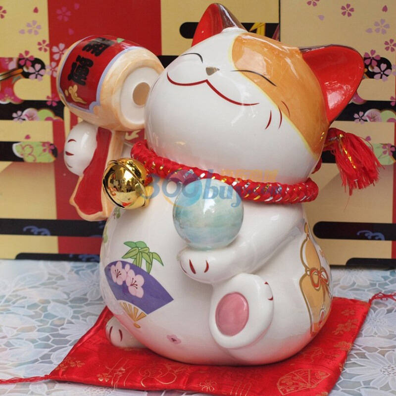 金石工坊开运风水招财猫风水摆件开业礼品sc53177