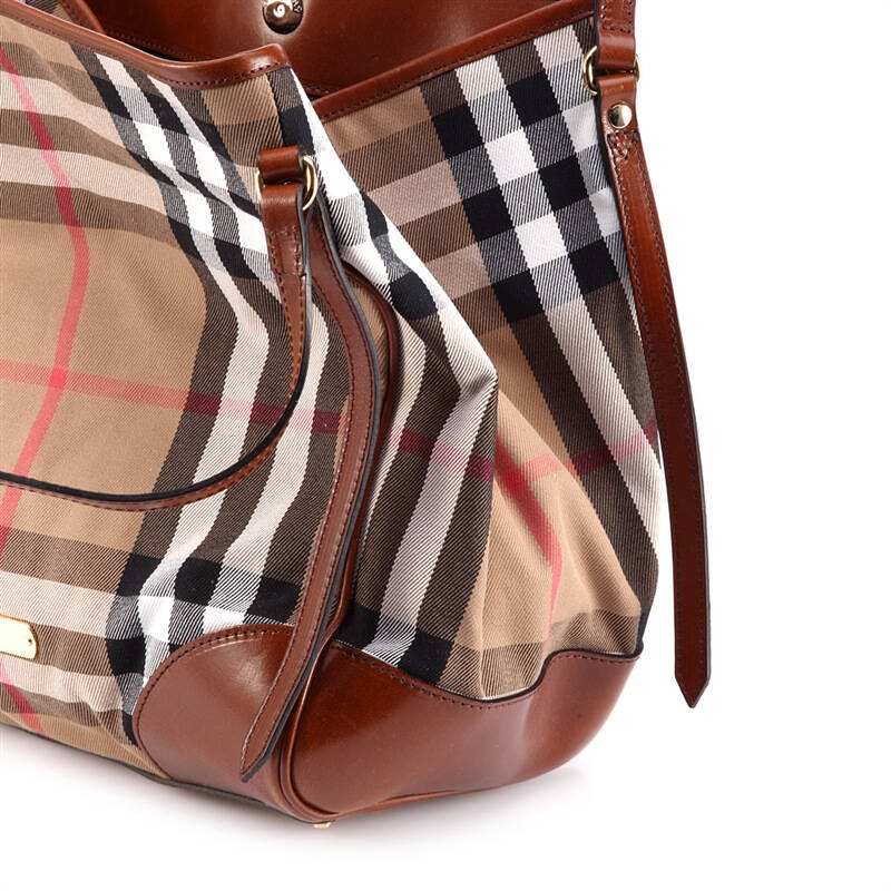 burberry 巴宝莉 撞色经典格纹女士手提包 3826440 xy