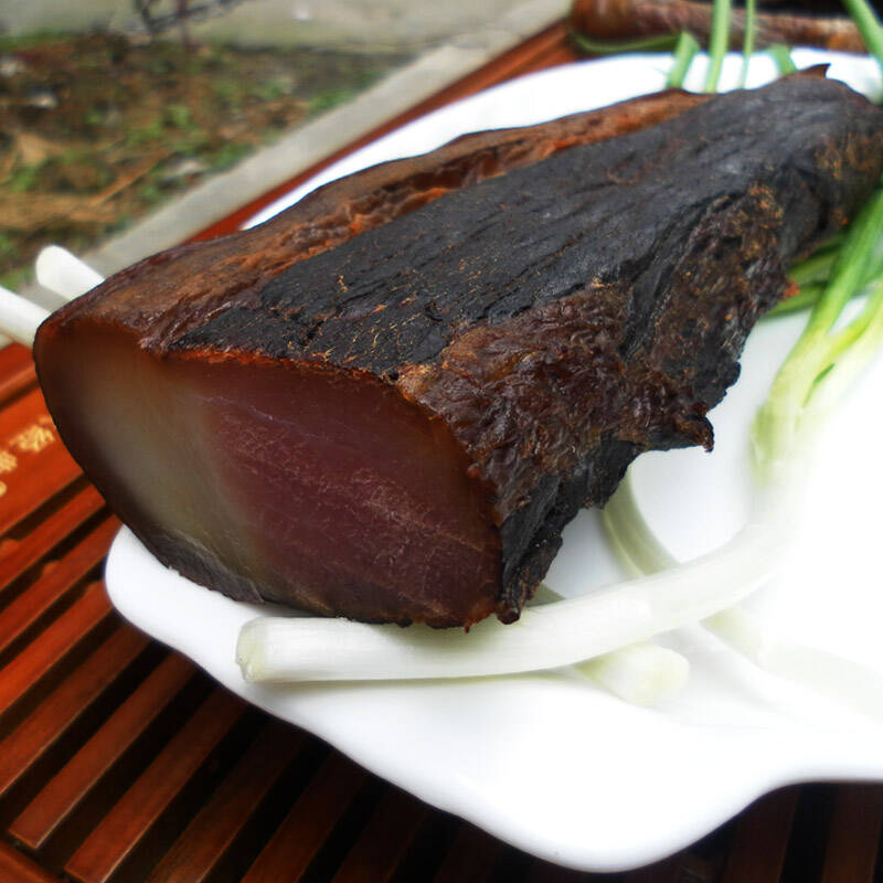 嘉湘食品 湘西情腊肉 湖南特产 湘西农家 烟熏腊肉 后腿腊肉500g