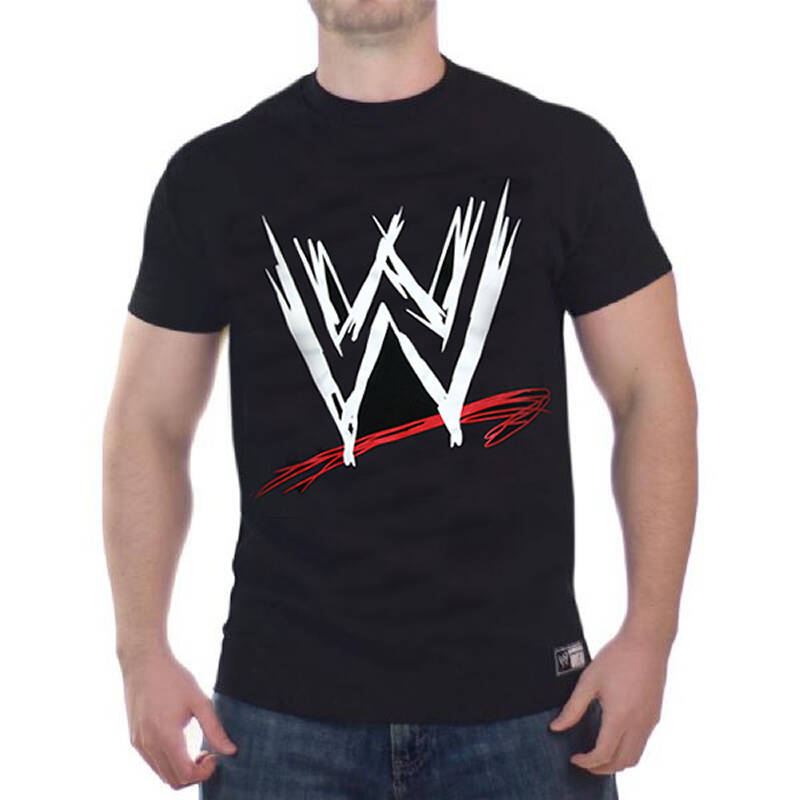 wwe w徽标logo 短袖t恤 黑色 xl