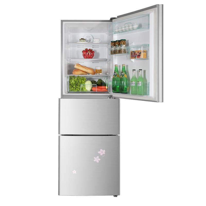海尔(haier) bcd-228wbjv 228升 三开门冰箱(白色紫丁香)