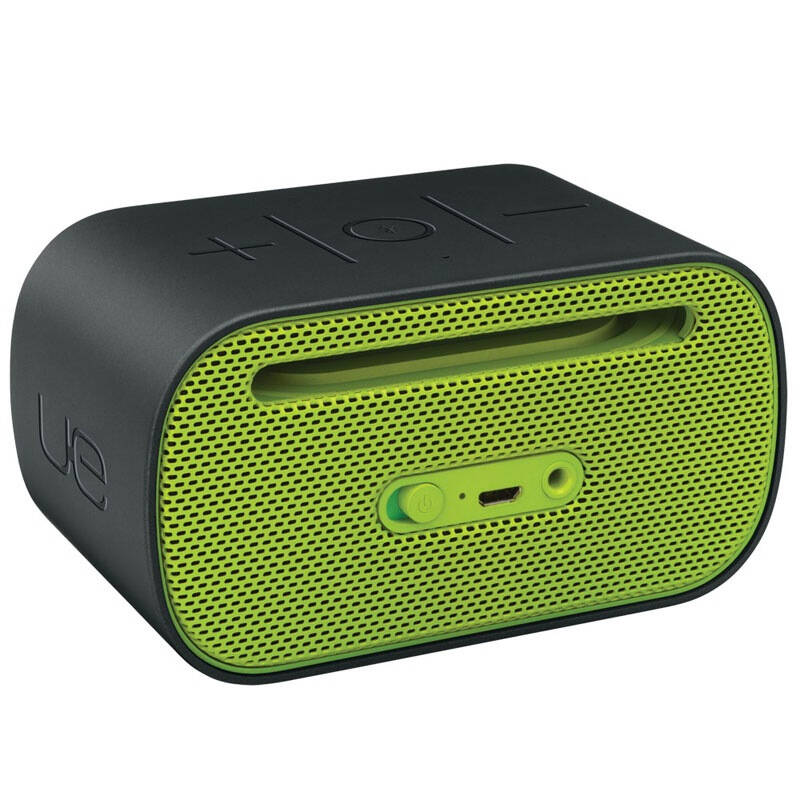罗技(logitech)ue 巧音天盒无线蓝牙便携音箱 麦克风迷你可充电 黄