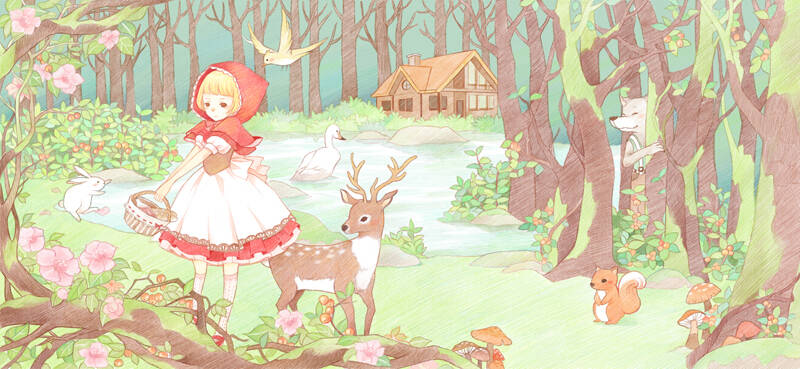 糖果色童话 :大孩子的森系绘画小诗篇