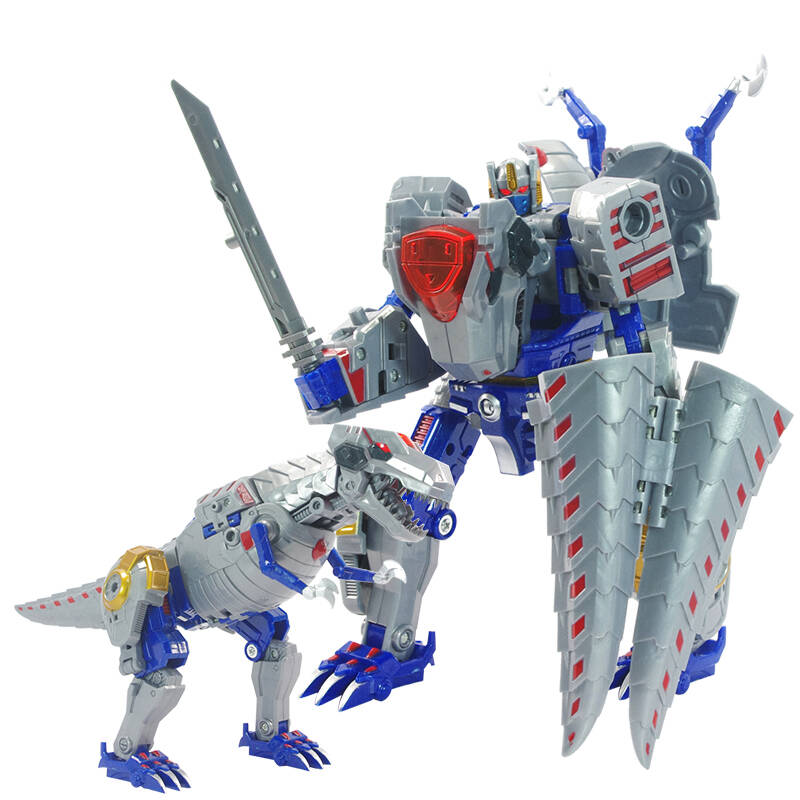锦江 儿童变形玩具机器人模型 合体变形恐龙玩具套装