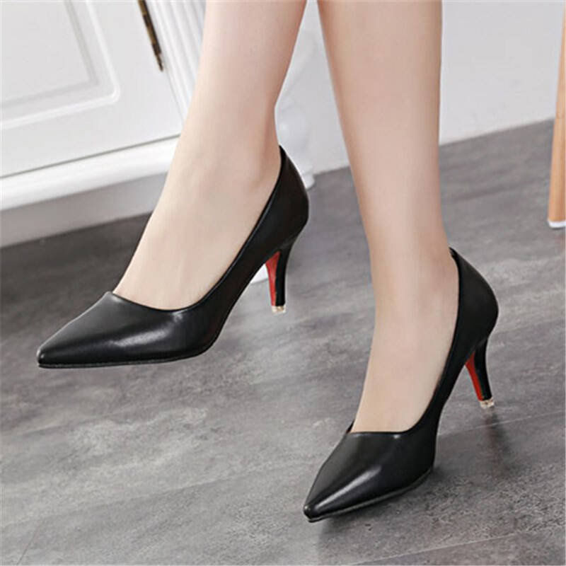 【换季特价清仓】koobelliss2015新款职业装高跟鞋浅口尖头时尚女鞋