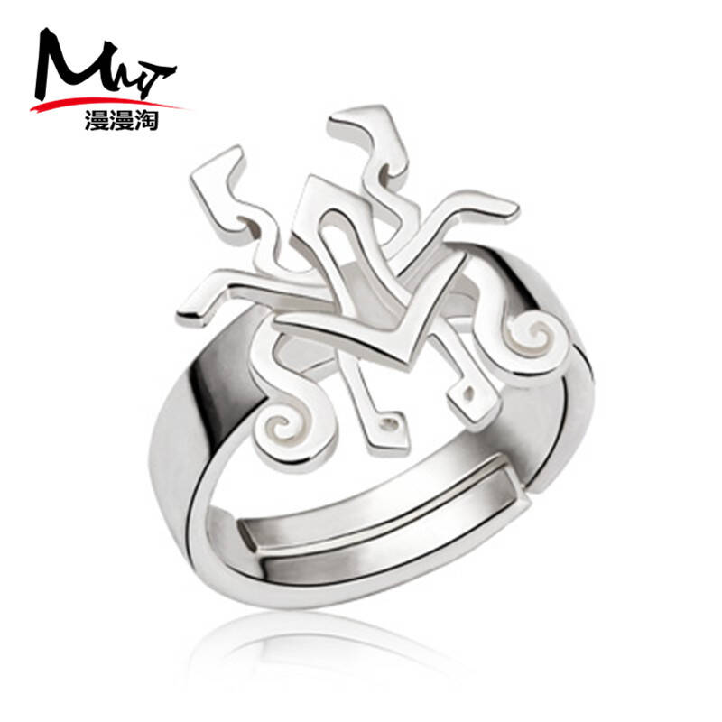 秦时明月 戒指 天罗地网 罗网 赵高指环 925纯银 饰品 银色 中号