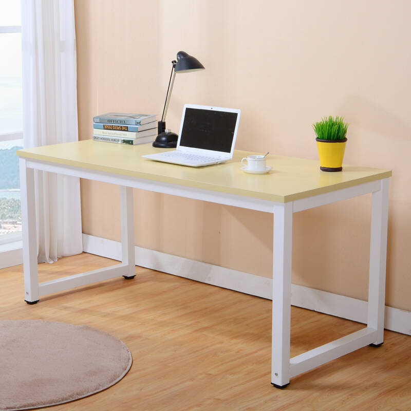 璞蝶钢木台式电脑桌简约书桌简易桌子办公桌双人电脑桌写字台可定做