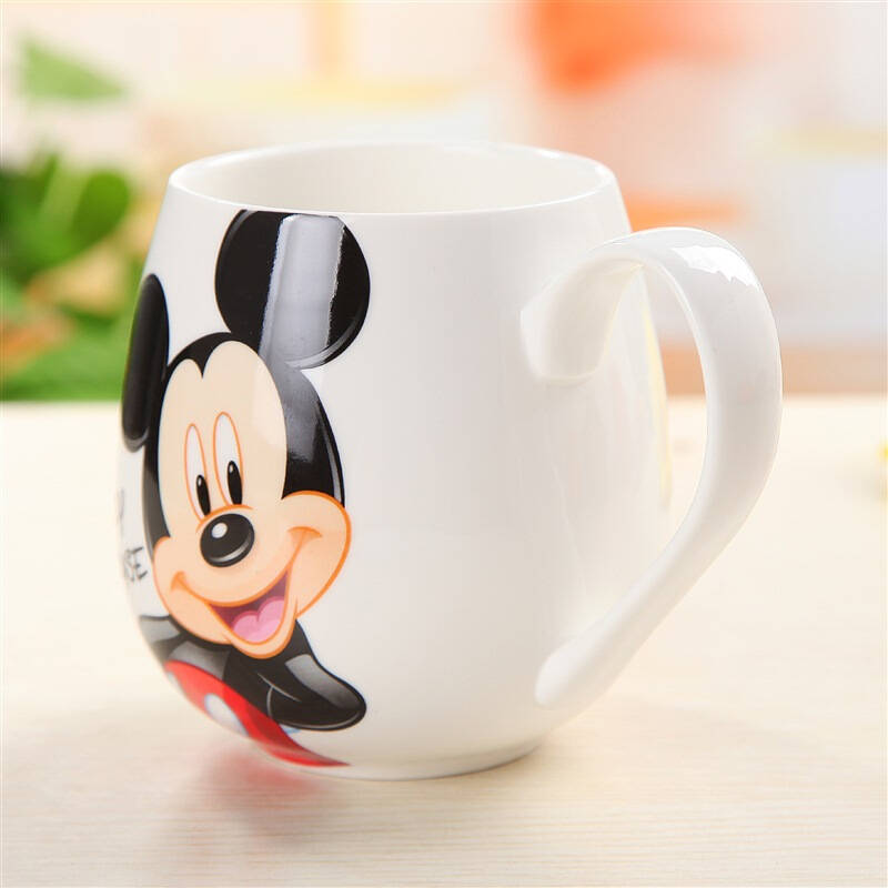 迪士尼 disney 特大号陶瓷水杯马克杯咖啡杯茶杯qq杯