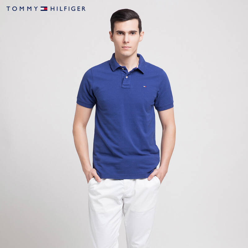 tommy hilfiger 品牌logo都市短袖polo衫 | 1957859940ls 470深蓝色