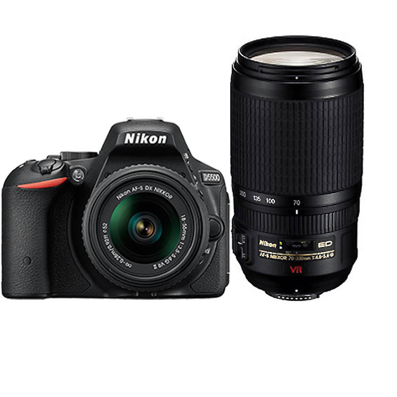 尼康(nikon)d5500 单反双头套机(18-55 vr 70-300 vr镜头)