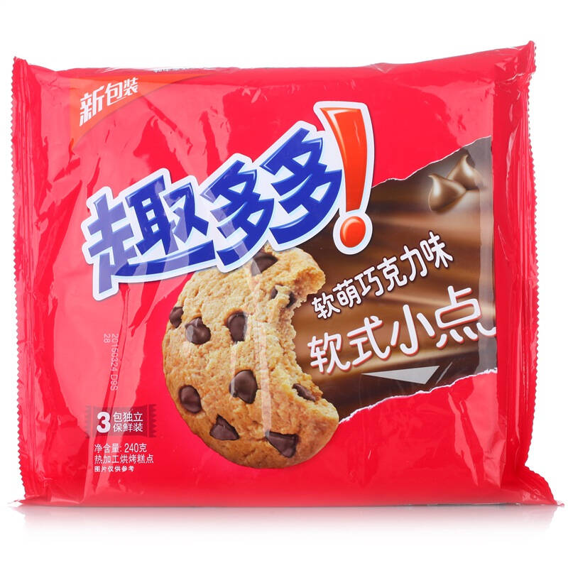 【京东超市】趣多多软式甜饼经典巧克力原味240g