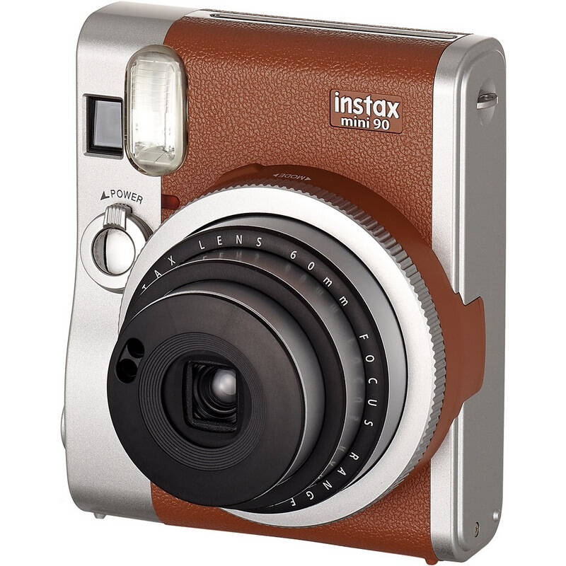 富士(fujifilm)趣奇(checky)instax mini90相机 优雅复古 银棕色