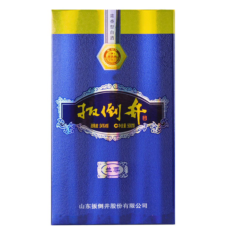 扳倒井 白酒礼盒特价 粮食酒 兰尊34度 500ml*6瓶整箱