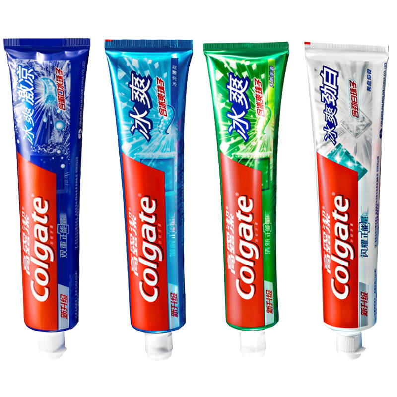 高露洁(colgate)冰爽牙膏 180g牙膏4支