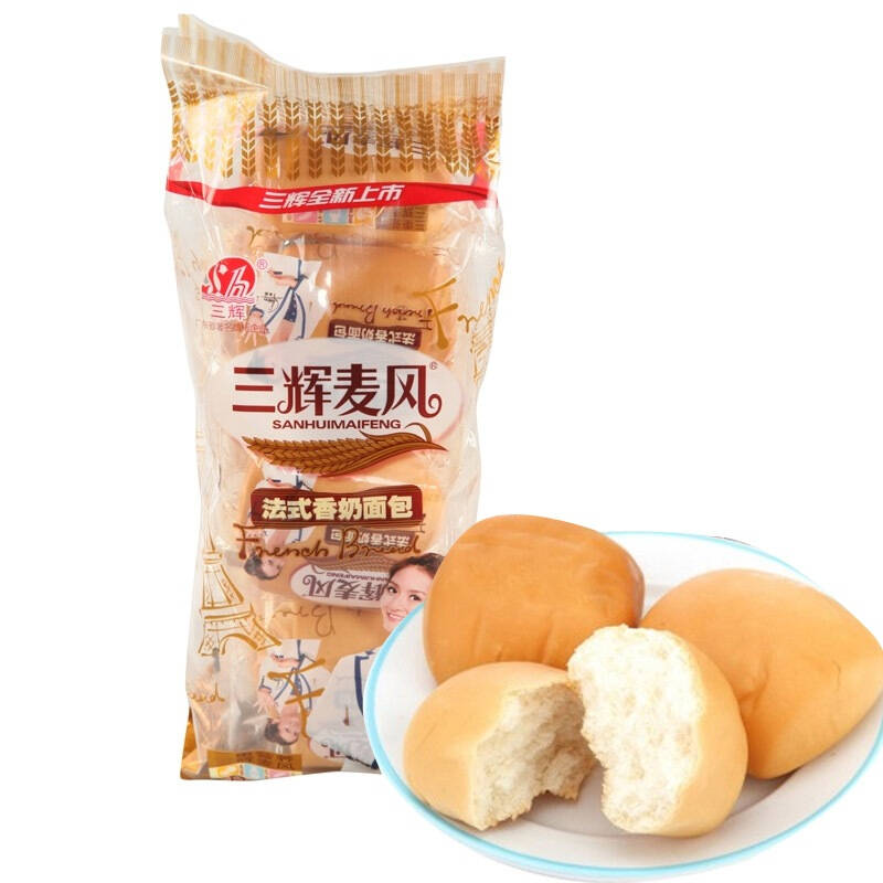 三辉麦风 法式香奶小面包200g/袋