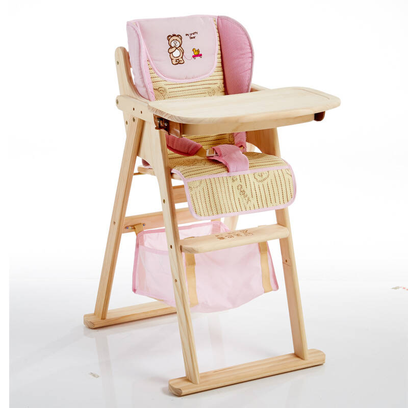 笑巴喜宝宝餐椅可折叠儿童婴儿椅儿童餐桌椅宝宝吃饭餐椅多功能实木