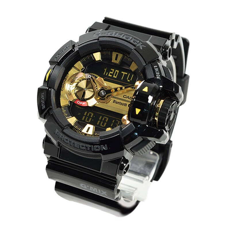 卡西欧(casio)手表 g-shock智能音乐蓝牙男士手表gba-400-1a9