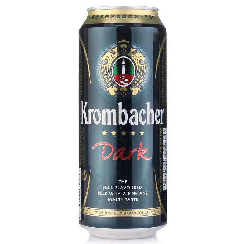 德国进口 krombacher科隆巴赫黑啤酒 500ml*4听