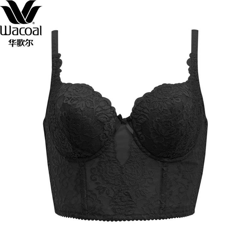 华歌尔u背美体塑身长文胸 经典品wb7279 黑色 75d