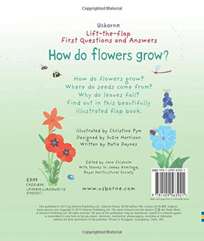 first lift-the-flap questions and answers how do flowers grow?