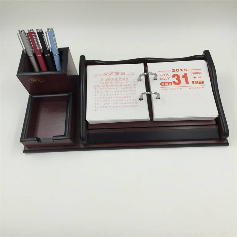 2015木质制台历架 桌面台历 台历架 老板桌摆件 办公礼品 n7813