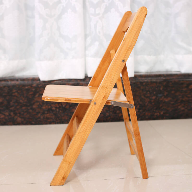 奕居折叠椅休闲椅子靠背椅竹椅子宜家小椅子靠椅创意椅子坐椅实木椅