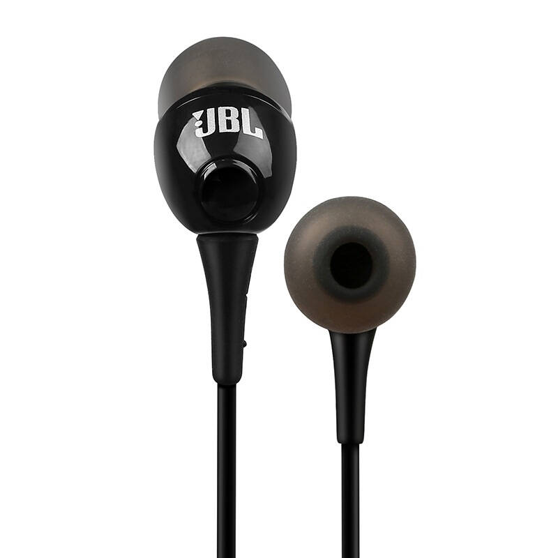 jbl t100a 立体声入耳式耳机 线控带麦克 手机耳机 低音出色 黑色