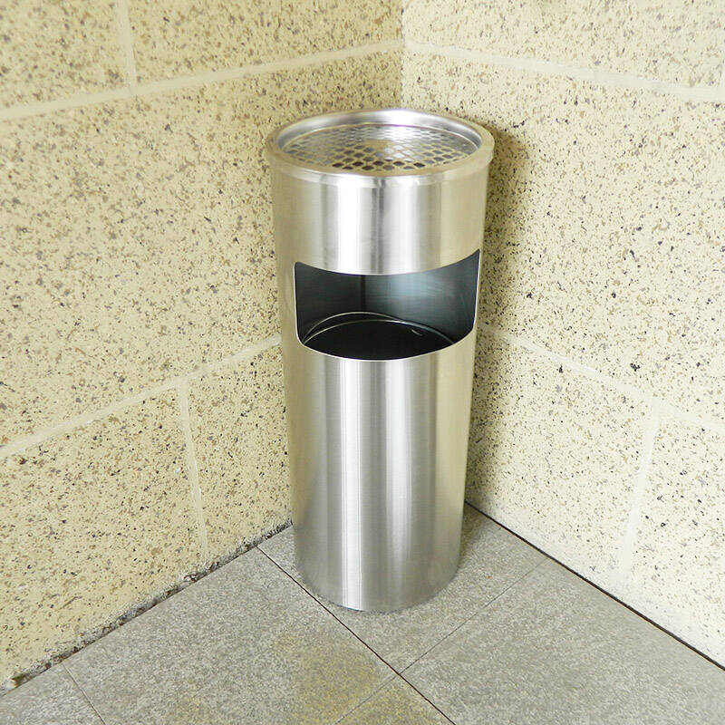座地烟灰桶果皮桶 垃圾回收桶 大厅走廊电梯口专用烟灰垃圾桶 不锈钢