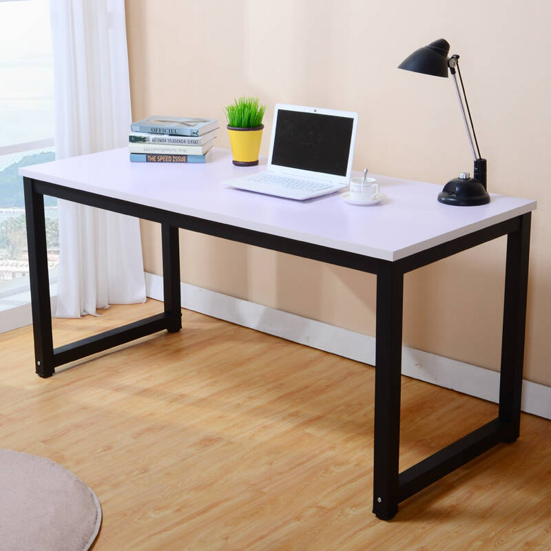璞蝶钢木台式电脑桌简约书桌简易桌子办公桌双人电脑桌写字台可定做