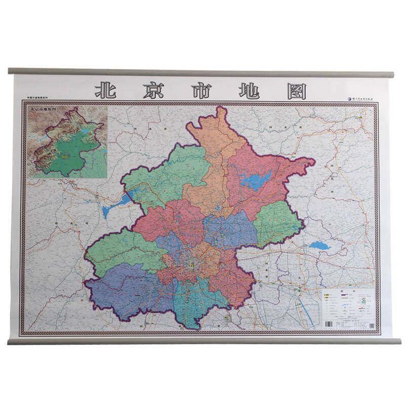 北京市地图挂图 分省政区交通高清版 新版首发 1.