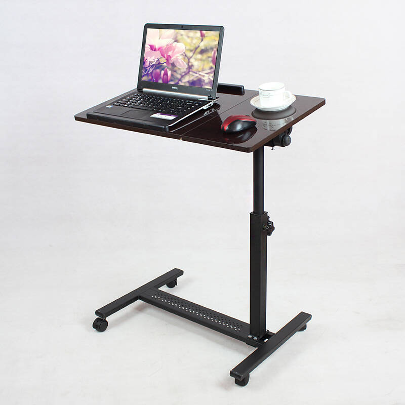 虎爸爸简约现代懒人桌笔记本电脑桌床上用可移动升降散热旋转床边桌子