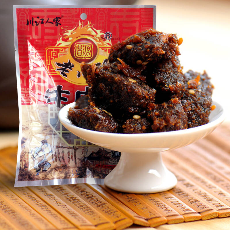 老川江麻辣/五香牛肉干155g 重庆石柱特产零食 麻辣味