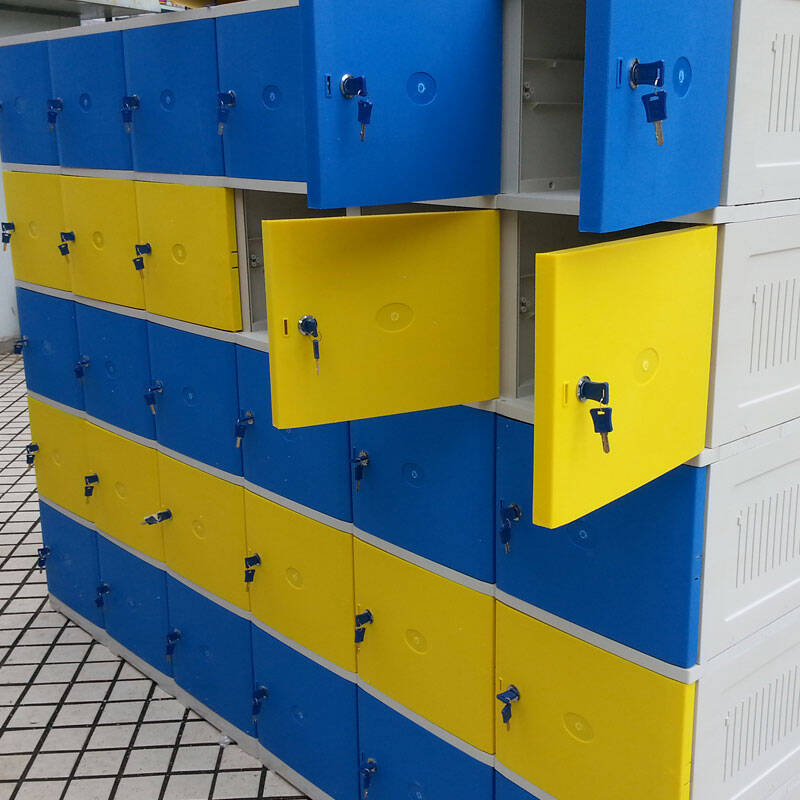 黎富abs塑料更衣柜游泳馆洗浴中心防水浴室更衣柜健身