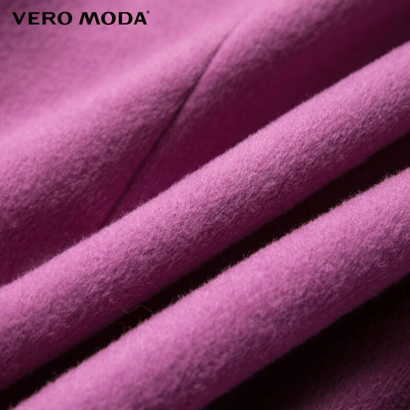 vero moda大翻领h型羊毛大衣|315327015 095浅莓紫 165/84a/m