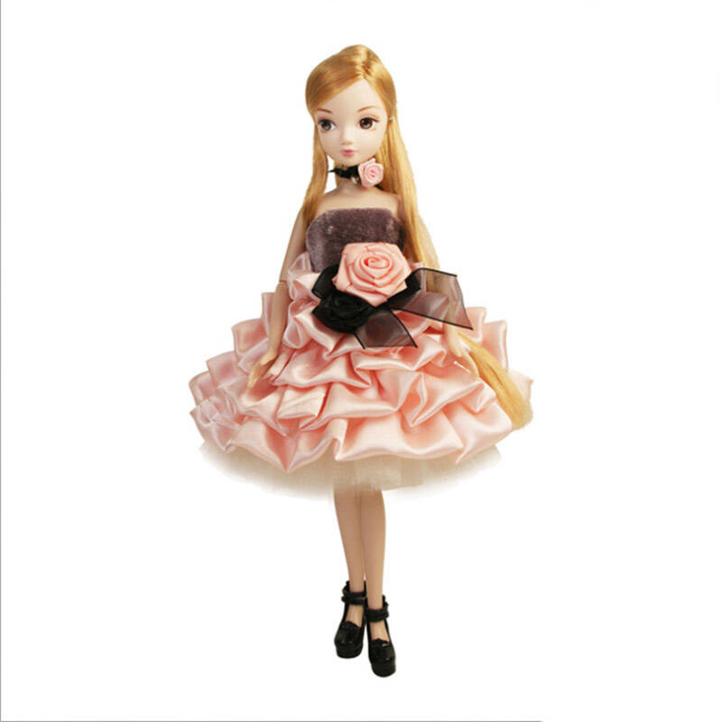 可爱卡通 芭比娃娃女孩玩具关节体 女孩子生日礼物玩偶 图片