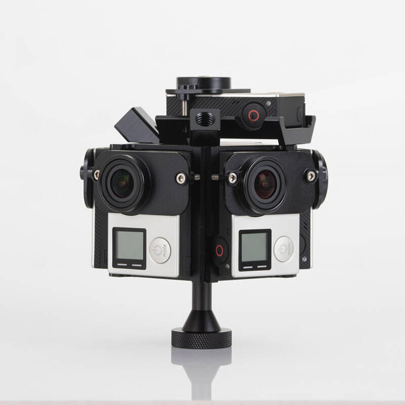 matty gopro hero7 vr虚拟场景4k视频360度航拍全景相机支架云台 go