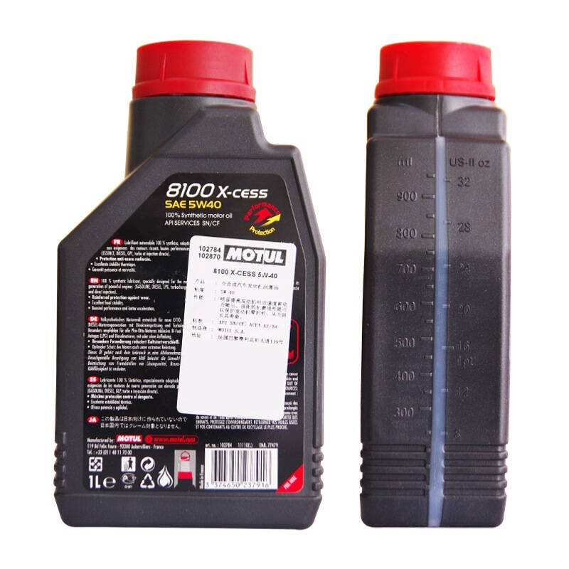 摩特(motul)8100x-cess 5w40 全合成机油 1l