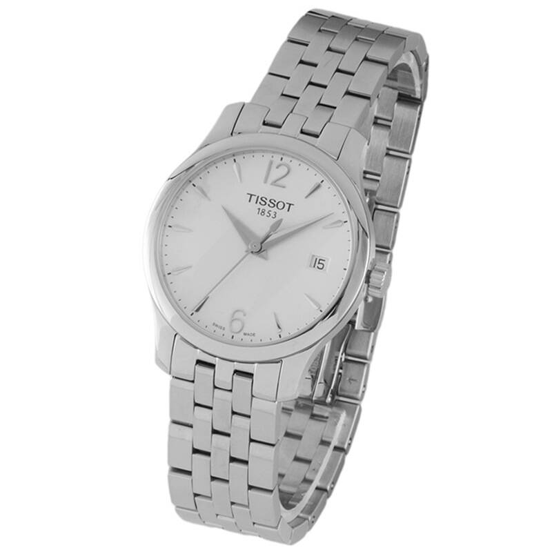 天梭(tissot)手表 俊雅系列钢带石英女表t063.210.11.037.00