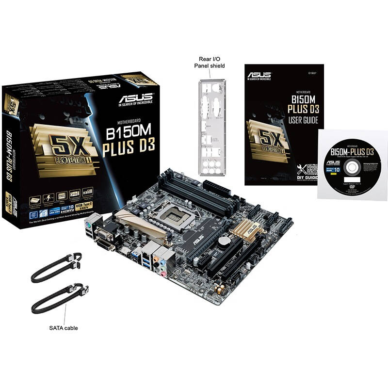 华硕(asus)b150m-plus d3 主板 intel b150/lga 1151