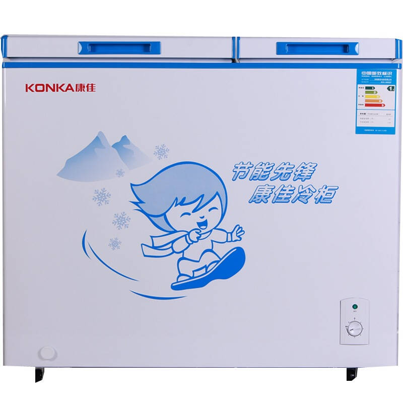 康佳(konka)bcd-206dzp 206升 双门双温冷柜冰柜 节能