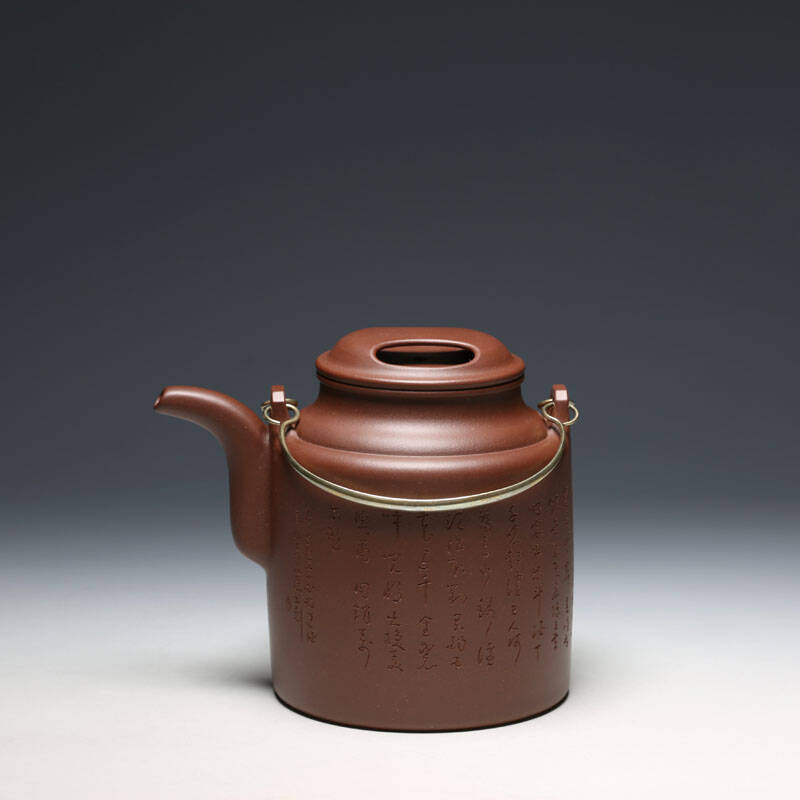 明理茶艺 紫砂壶 宜兴正品 潘伟明全手工石陶朱炳浩刻