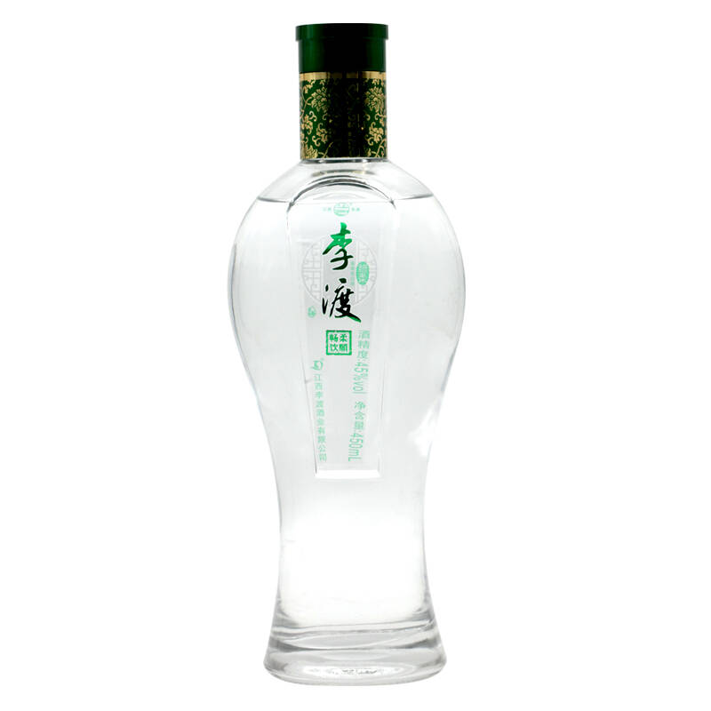 李渡 柔顺畅饮 绿柔 45度 江西名酒 兼香型白酒 450ml