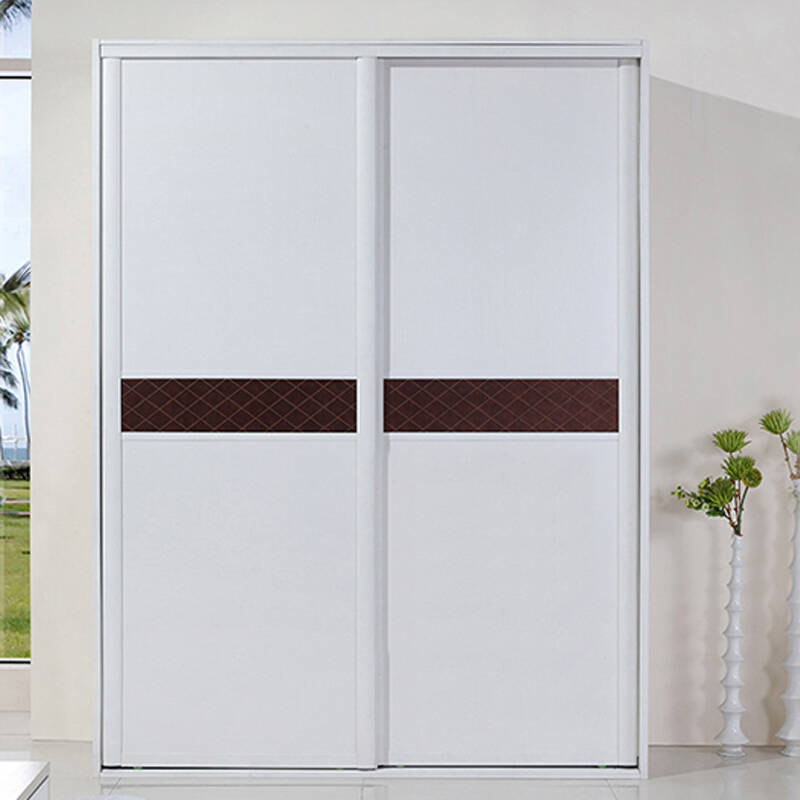 家泡泡 衣柜推拉门整体衣柜定制家具大衣柜简约定做衣柜 1300*2400mm