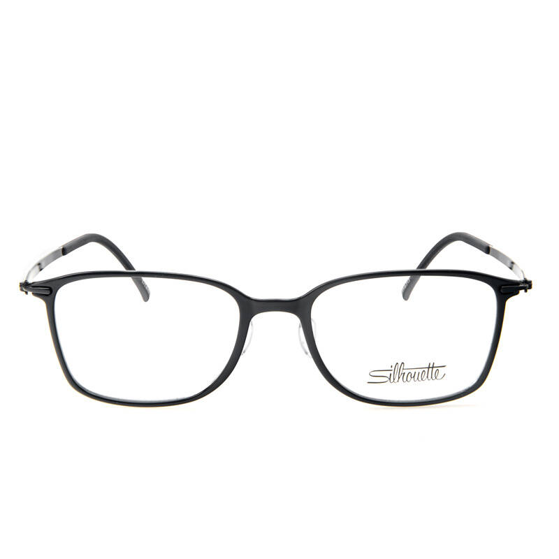 silhouette诗乐眼镜 新款 纯钛无框黑色眼镜架 2881 黑色 c6056