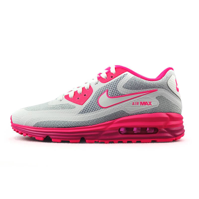 nike耐克女鞋 air max 90 运动鞋女气垫休闲慢跑鞋 631762 灰白粉