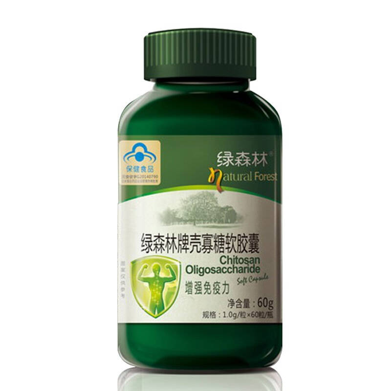 绿森林(natural forest 壳寡糖软胶囊 1g*60粒