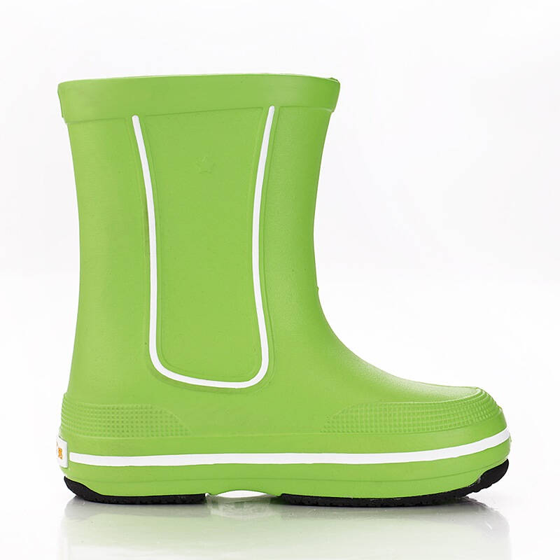 雨鞋雨靴男保暖男童女童水鞋婴童雨鞋防滑可爱小孩雨鞋 r5果绿色24码
