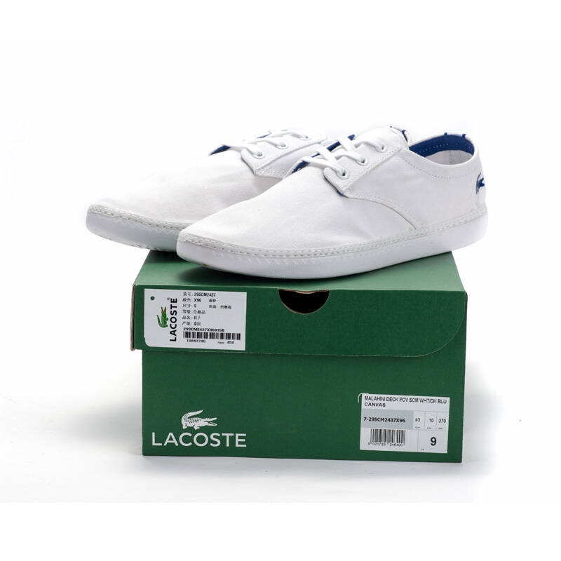 lacoste鳄鱼,正品法国鳄鱼t恤 lacoste/法国鳄鱼男鞋 低帮运动休闲帆布鞋 29scm2437