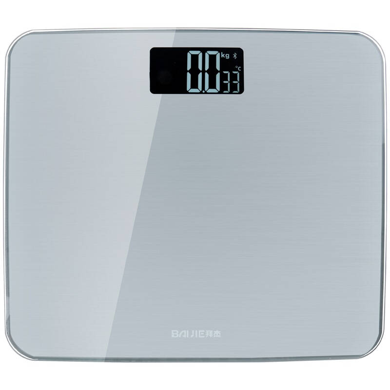 拜杰(Baijie)智能人体秤 家用体重秤 蓝牙带APP人体秤 FR-310 银色 - 京东