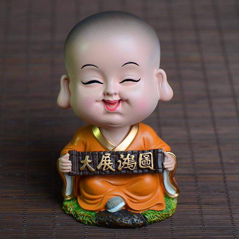 学 创意汽车摆件摇头公仔 车内饰品摆件 可爱车